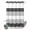 Gray, variant on No Hook Shower Curtain, Orange Beige Stripe Shower Curtains for Bathroom with See Through Top Window, Modern Art Horizontal Striped Waterproof & Washable Bath Curtain Extra Long 72"x96"