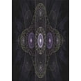 thumbnail image 1 of Ahgly Company Machine Washable Indoor Rectangle Transitional Night Black Area Rugs, 2' x 3', 1 of 7