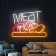 thumbnail image 4 of Handmadetneonsign Meat Neon Light, Meat Neon Sign, Meat BBQ Led Light, Barbecue Led Sign, BBQ Room, 4 of 5