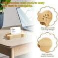 thumbnail image 3 of Dujiujun Desktop Business Card Holder Dog Bone Shape Curved Thick Wooden Stable Anti-slip Hospital Card Display Stand Office Card Organizer, 3 of 8