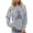 Grey, variant on Yes I Can Drive A Stick Sweatshirts For Women Halloween Witch Printed Pullover Sweatshirts Plus Size Crew Neck Long Sleeve Loose Comfy Hoodless Tops White L