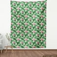 thumbnail image 4 of Ambesonne Flamingo Fabric by the Yard Upholstery, Summer Tropical Bird Palm, 3 Yards, Pink Emerald, 4 of 5