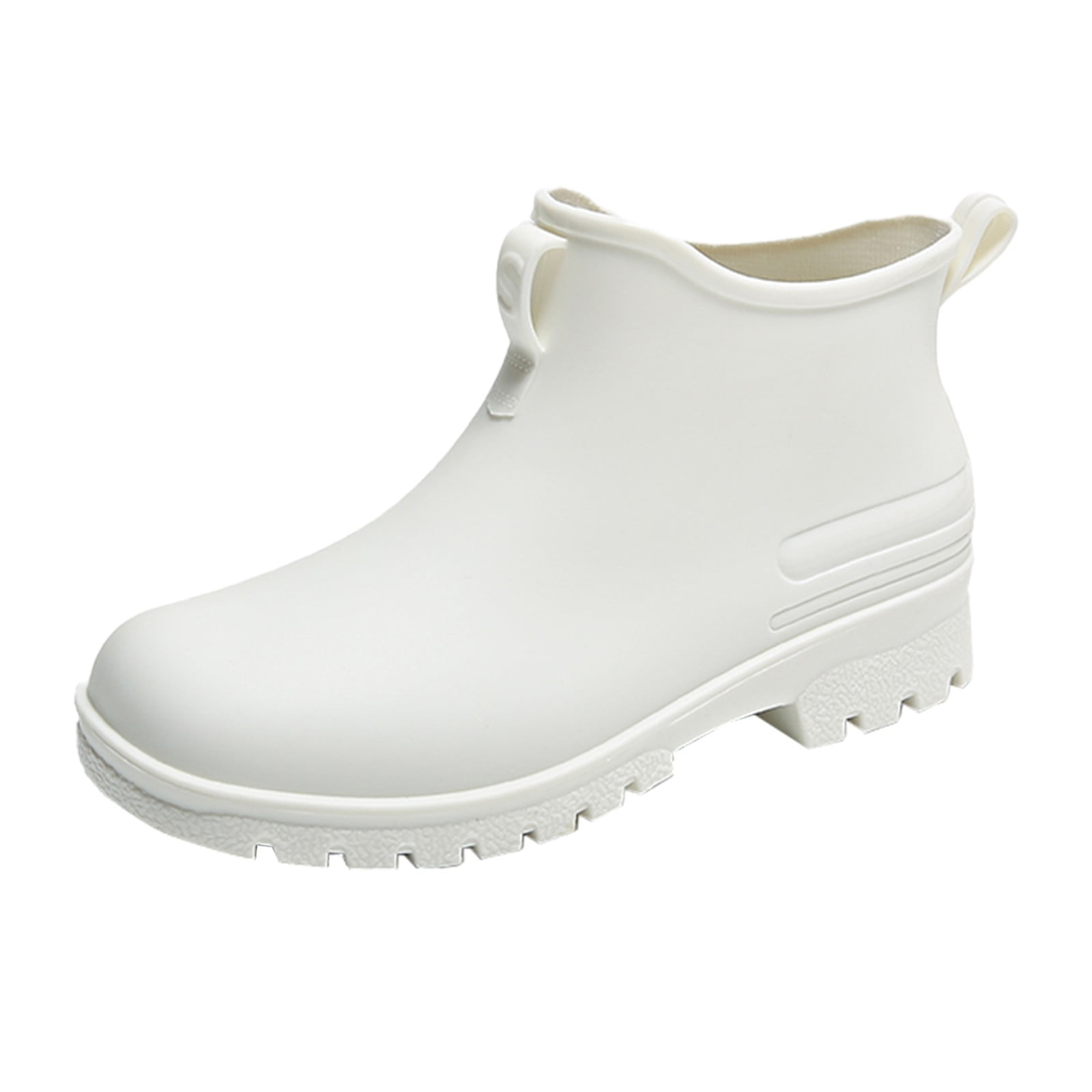 IUJSOY Short Rain Boots Women Fashion Waterproof Chelsea Boots for Women Outdoor Mud Garden Shoes