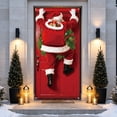 thumbnail image 2 of Ouuluon Festive Christmas Door Cover, 35X71 inch Front Door Cover for Door Wall Holiday Party Decoration, 2 of 7