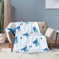 thumbnail image 3 of Dog Head Print Blanket, Fluffy Soft Cozy Blanket Flannel Plush Microfiber Couch Throw, Bedding, 80"x60", 3 of 7