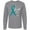 AC-Heather Grey, variant on Inktastic Faith over Fear Ovarian Cancer Awareness with Teal Ribbon Long Sleeve T-Shirt