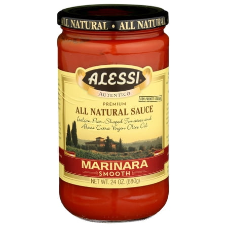 (Pack of 6) Alessi Smooth Marinara Sauce 24 Oz