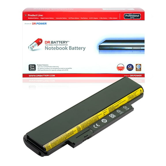 DR. BATTERY - Replacement for Lenovo ThinkPad X131e 3372-3QU / X140e / X140e 20BL000BUS / X121e / X130e / X130e 2340 / 0A36290 / 0A36292 / 42T4943 / 42T4945 / 42T4949 / 42T4951 / ASM 42T4958