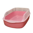 thumbnail image 2 of Caja de arena para gatos, bandeja de arena para mascotas superior abierta, , duradera, de viaje, grande y Yuyangstore Bandeja de arena para gatos, 2 of 8