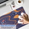 thumbnail image 4 of Grey Bottom Orange Lines&nbsp;mouse Padswaterproofnon Slip&nbsp;Line Series for Office Home Work Gaminggaming Mouse PadRubber Base Mousepad with Stitched Edges 31.5x11.8inches, 4 of 7