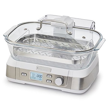 cuisinart steamer digital glass stm 1000w stainless steel 1000 whi