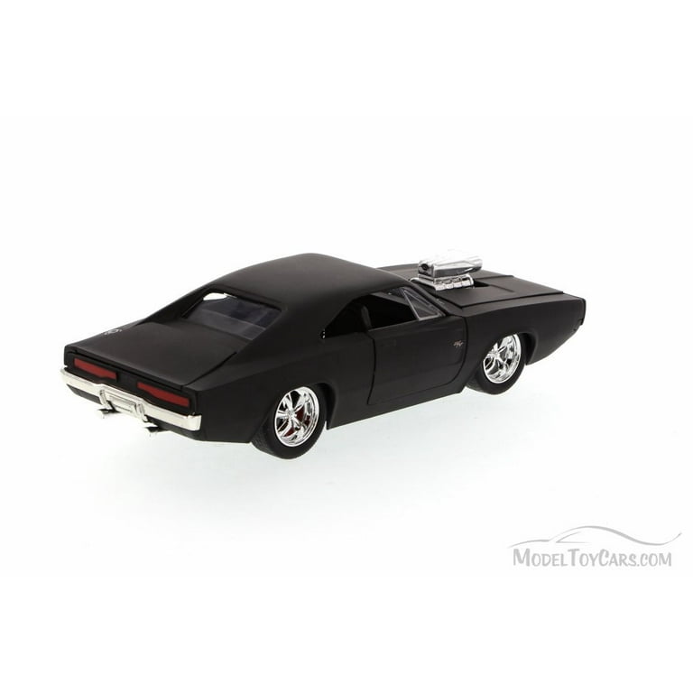 Dom's 1970 Dodge Charger R/T, Matte Black - Jada Toys Fast