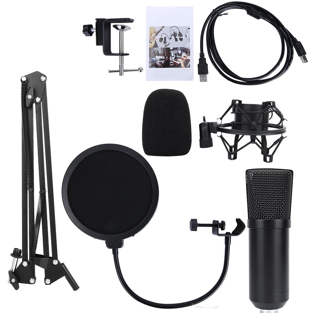 Mgaxyff USB Condenser Mic, USB Podcast Mic,5V/150mA 96kHz Sample Rate