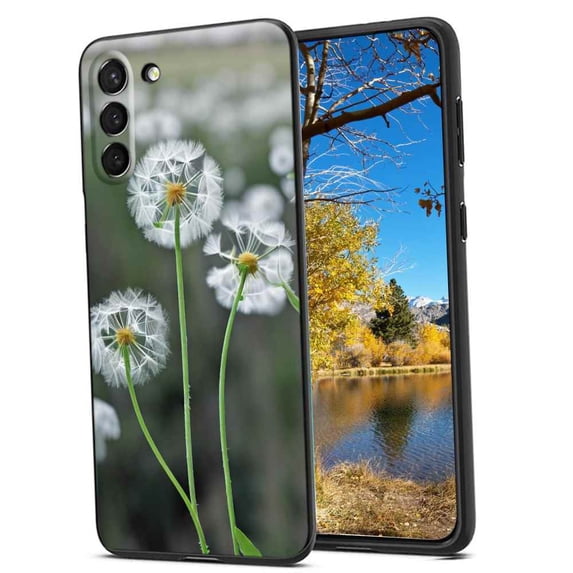 Compatible with Samsung Galaxy S22 Phone Case, Dandelions-43 Case Men Women, Flexible Silicone Shockproof Case for Samsung Galaxy S22
