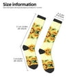 thumbnail image 2 of Rateoe Sunflowers On A Yellow Background Pattern Women’s Knee High Crew Socks,Trouser Socks Comfortable, Breathable, Moisture-Wicking and Soft, 2 of 6