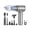 Silver grey, variant on 80000RPM Car Handheld Vacuum 35Mins Runtime 22000PA Suction Lightweight