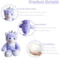thumbnail image 3 of Cat Stuffed Animal Cute Plush Toy Gifts for Kids or Adults (13.78 inch, Purple), 3 of 5