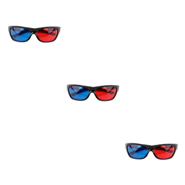 Injueey 3D Glasses Children Adults Television Eyeglass Eyeglasses Eyewear Anaglyph High Accessory Accessories Definition Universal Type2 NO2