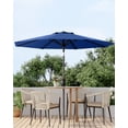 thumbnail image 7 of 9FT Outdoor Patio Umbrella with Double-Layer Vented Canopy, UPF 50+ UV Protection, 8-Rib Steel Frame, Crank & Tilt Mechanism, Detachable Pole, Backyard, Deck, or Poolside, 7 of 7