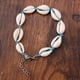 thumbnail image 4 of BRIGHTFUFU Pulsera de concha marina Pulsera de concha de nudo tejida hecha a mano simple para mujer Grils Lover Blue, 4 of 7