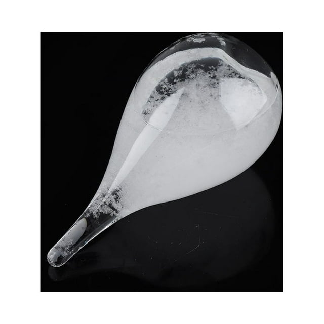 Barometer Glass Creative Drop shaped Glass Bottle Desktop Weather Station Weather Predictor