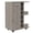 Light Gray + Particle Board + Particle Board, variant on Navy Blue Bar Cart with Wine Rack, Two External Shelves, Four Locking Casters, Single Door Cabinet, Particle Board, 14.8L x 23.6W x 32.3H, Natural Oak Accents