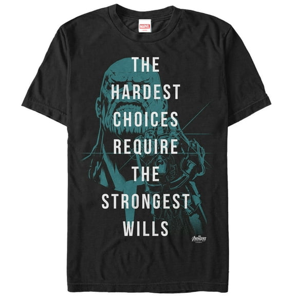 Men's Marvel Avengers: Infinity War Thanos Choices Graphic Tee Black 3X Large