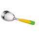 thumbnail image 4 of Cucharas de arroz de acero inoxidable de 4 piezas Cucharas de arroz con mango de plástico Cucharas de arroz prácticas HOMEMAXS 13543306-MX, 4 of 6