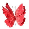 thumbnail image 2 of Mariposa Artificial Mariposa Falsa Decoración de Pared Adorno de Fiesta Decoración 3D de Mariposa Realizada en PE Apropiada para Bodas Cumpleaños Rojo, 2 of 8