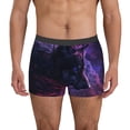thumbnail image 1 of Balery Galactic Wolf Stare Calzoncillos bóxer para hombre, ropa interior de algodón suave y transpirable con cinturilla de nailon-X-Large, 1 of 5