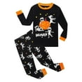 thumbnail image 2 of Miaoju Cotton Halloween Pajamas Pjs Cute Graphic Print Top and Pant Set with Pockets Cotton Sleepwear Set 2 Piece Cotton Pajama Outfits, 2 of 5