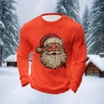 thumbnail image 4 of COSFO Tshirts Shirts for Men Waffle Crewneck Casual Christmas Long Sleeve Shirts Pullover Loose Fit Graphic Tees, 4 of 5