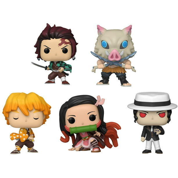 Funko Animation: POP! Demon Slayer Collectors Set - Tanjiro Kamado, Inosuke Hashibira, Zenitsu Agatsuma, Nezuko Kamado, Muzan Kibutsuji Funko -
