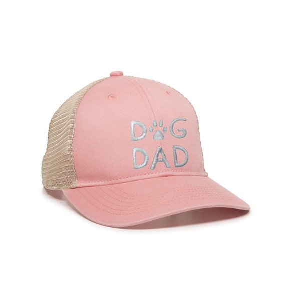 Womens Dog Dad Ponytail Mesh Back Cap