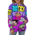 thumbnail image 6 of Teen Titans Go Hoodie 3D Print Pullover Hooded Long Sleeve Sweatshirts Tops Blouse with Pocket for Mens Womens, 6 of 7
