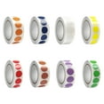 6 Rolls Round Sticker Colour Coding Label Red Dot Sticker Circular ...