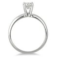 thumbnail image 2 of SZUL Women's 1/3 Carat Round Diamond Solitaire Ring in 14K White Gold  (J-K-L Color, I2-I3 Clarity), 2 of 5