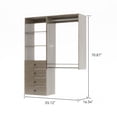 thumbnail image 3 of VivaVista Modern Walk in Closet System with Drawers and Shelves, Built in Closet Organizer Systems, Modular Closet Systems, Closet Storage System Drawers, Ideal for Various Closet Spaces, 3 of 7