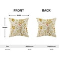 thumbnail image 4 of Summer Pillow Covers 20x20 Inch Set of 2,Yellow Wild Flower Plant Throw Pillows Case,Seasonal Floral Outdoor Decorative Square Linen Farmhouse Decor Cushion Covers for Home Sofa Bed Couch, 4 of 6