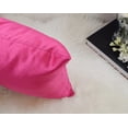 thumbnail image 3 of Aiking Home 12x18 Inches Faux Silk Rectangular Throw Pillow Cover, Zipper Closure, Hot Pink (Set of 2), 3 of 4