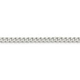 thumbnail image 2 of Solid 925 Sterling Silver 4.5mm Curb Cuban Chain Necklace - with Secure Lobster Lock Clasp 24", 2 of 6