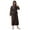 Coffee, variant on FNFYFH Mens Womens Long Plush Robe Soft Fleece Jacquard Robes Cozy Warm Hooded Housecoat Belted Spa Bathrobe with Pockets