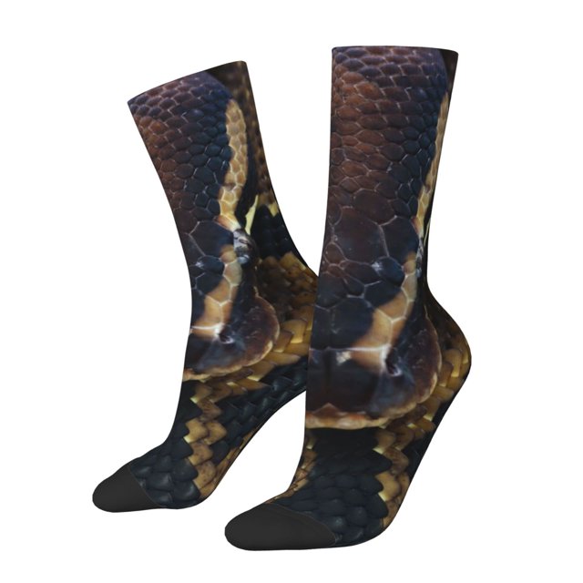Balery Ball Phyton Snake Calcetas Largas con Estampado para Hombre y Mujer – Suaves y Transpirables, Talla Única (US 5-11)