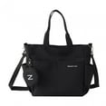 thumbnail image 3 of Milageto Tote Bag for Women Wear Resistant with Top Handles with Zipper Crossbody Bag Black, 3 of 8