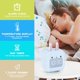thumbnail image 4 of Despertador Infantil, Despertador Digital para Niños, Lindo Conejito Despertador para Niñas, Despertador con Ruido Blanco, Luz Nocturna con USB Despertador Infantil para Dormitorio de Niñas, 4 of 5