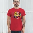 thumbnail image 3 of Tee Hunt Colorful Pit Bull T-Shirt Dog Wags Its Tail with Its Heart Men's Tee, Red, Medium, 3 of 5