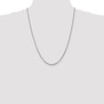 thumbnail image 3 of Auriga Fine Jewelry 10K White Gold 3 mm Diamond-cut Rope Chain Necklace for Women 24", 3 of 7