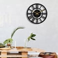 thumbnail image 2 of 1st owned 30CM Small Wall Clock for Living Room Decor,Vintage Modern Round Black, 2 of 8