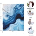 thumbnail image 4 of Light Blue Marble Flow Pattern Blanket,Comfortable Soft Flannel Throw Blanket,All Season,Warm Lightweight Blankets for Sofa Bed Couch Living Room Chair,30"x40", 4 of 4