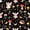 Black 01, variant on Homewish Cute Fairies Bird Hedgehog Twin Sheets,Kawaii Mushrooms Flowers Bedding,Black,3pcs,1 Flat Sheet,1 Fitted Sheet and 1 Pillowcase